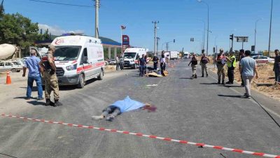 Hatay’da meydana gelen trafik kazasında bir kamyonet ile motosiklet çarpıştı