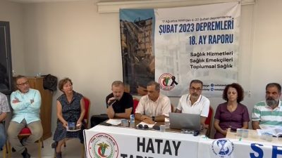 Hatay Tabip Odası Başkanı Dr. Sevdar Yılmaz, 6 Şubat 2023