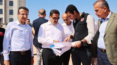 Hatay Valisi Mustafa Masatlı, Kırıkhan ilçesindeki çeşitli projelerde incelemelerde bulunarak