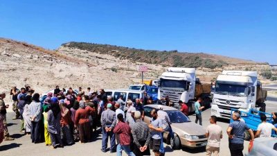 Hatay’ın Altınözü ilçesine bağlı Enek Mahallesi’nde, bölgedeki taş ocağının yaydığı