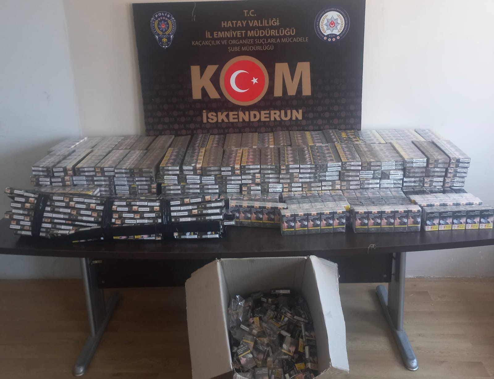 4 bin paket kaçak sigara yakalandı