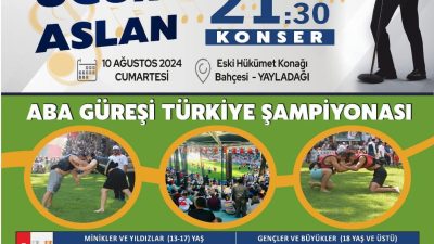 22. Geleneksel Yayladağı Kültür, Sanat ve Aba Güreşi Festivali 10