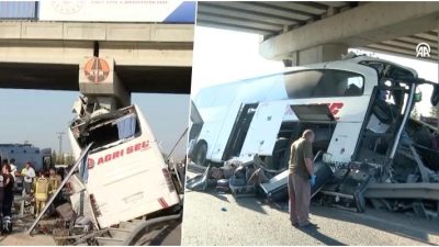 Ankara Eskişehir yolunda sabah erken saatlerde meydana gelen kazada bir