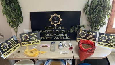 Hatay Emniyet Müdürlüğü, Dörtyol ve Reyhanlı ilçelerinde uyuşturucu imal ve