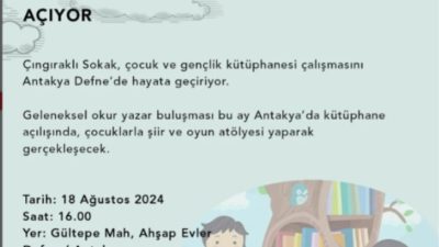 Aylık şiir gazetesi Çıngıraklı Sokak, Antakya Defne’de bir çocuk ve