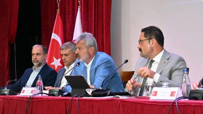 Hatay Valisi Mustafa Masatlı ve Hatay Büyükşehir Belediye Başkanı Mehmet