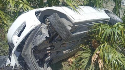 Hatay’ın Antakya ilçesinde meydana gelen tek taraflı trafik kazasında üç