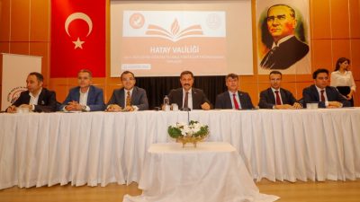Hatay’da 2024-2025 Eğitim-Öğretim Yılı hazırlıkları çerçevesinde, Vali Mustafa Masatlı başkanlığında