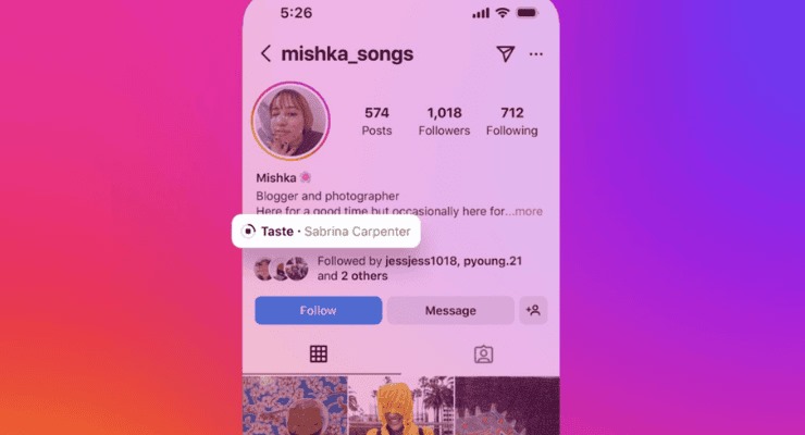 Instagram profiline müzik eklenebilecek