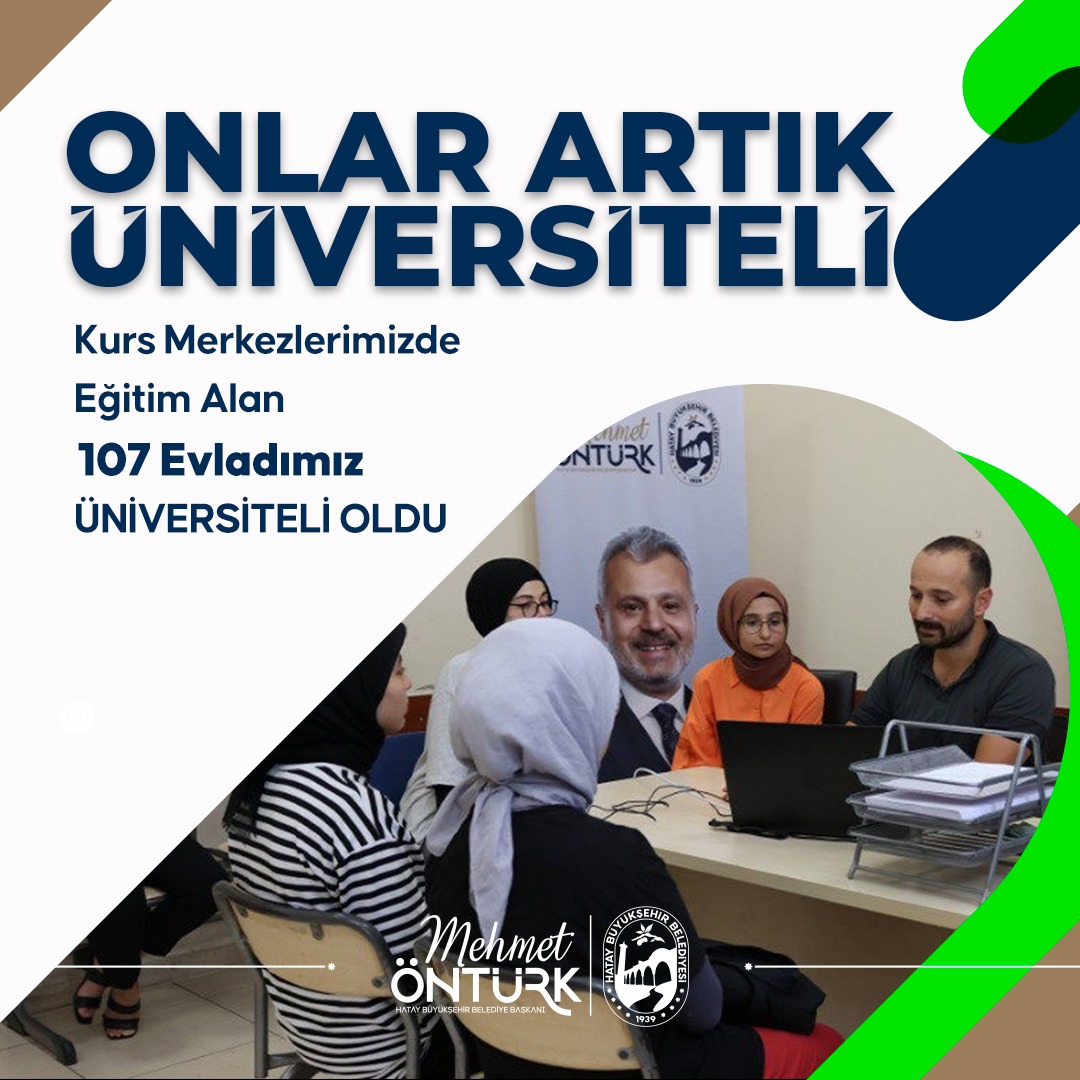 Hatay BŞB Kurs Merkezindeki 107 Genç Üniversiteli Oldu