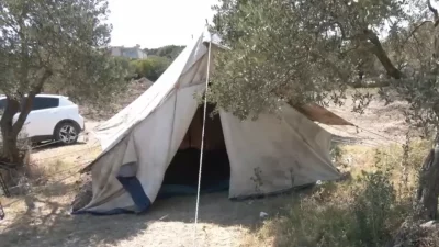 Defne ilçesi Ballıöz Mahallesi’nde inşaatı süren TOKİ konutlarına yol yapımı