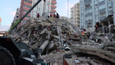 Adana’da 6 Şubat 2023’te meydana gelen depremde yıkılan Tutar Apartmanı’nın
