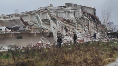 6 Şubat 2023'te meydana gelen Kahramanmaraş merkezli depremlerde yıkılan ve