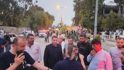 Hatay’ın Defne ilçesi Harbiye Mahallesi’nde, kapasitesinin çok üstünde yük taşıyan