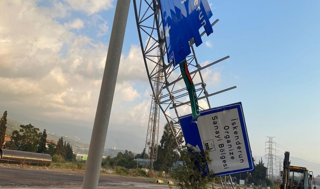 Hatay’ın İskenderun ilçesinde, açık