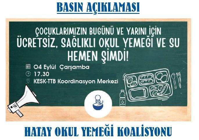 Beslenemeyen çocuklar için basın açıklamasına davet