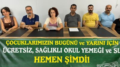 Hatay Okul Yemeği Koalisyonu, dün saat 17:30’da önemli bir basın