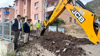 Defne ilçesi Akdeniz Mahallesinde Doğalgaz şirketi AKSA’nın yaptığı kazılar sırasında