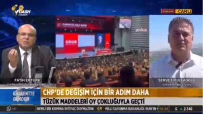 CHP Hatay Milletvekili Servet Mullaoğlu, Flash Haber TV’de Fatih Ertürk’ün
