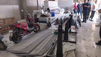 Erzin’deki mermer atölyesinde bir işçi ağır yaralandı. Erzin İlçesi Bahçelievler