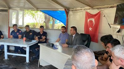 Hatay Büyükşehir Belediye Başkanı Mehmet Öntürk tarafından İtfaiye Daire Başkanlığı