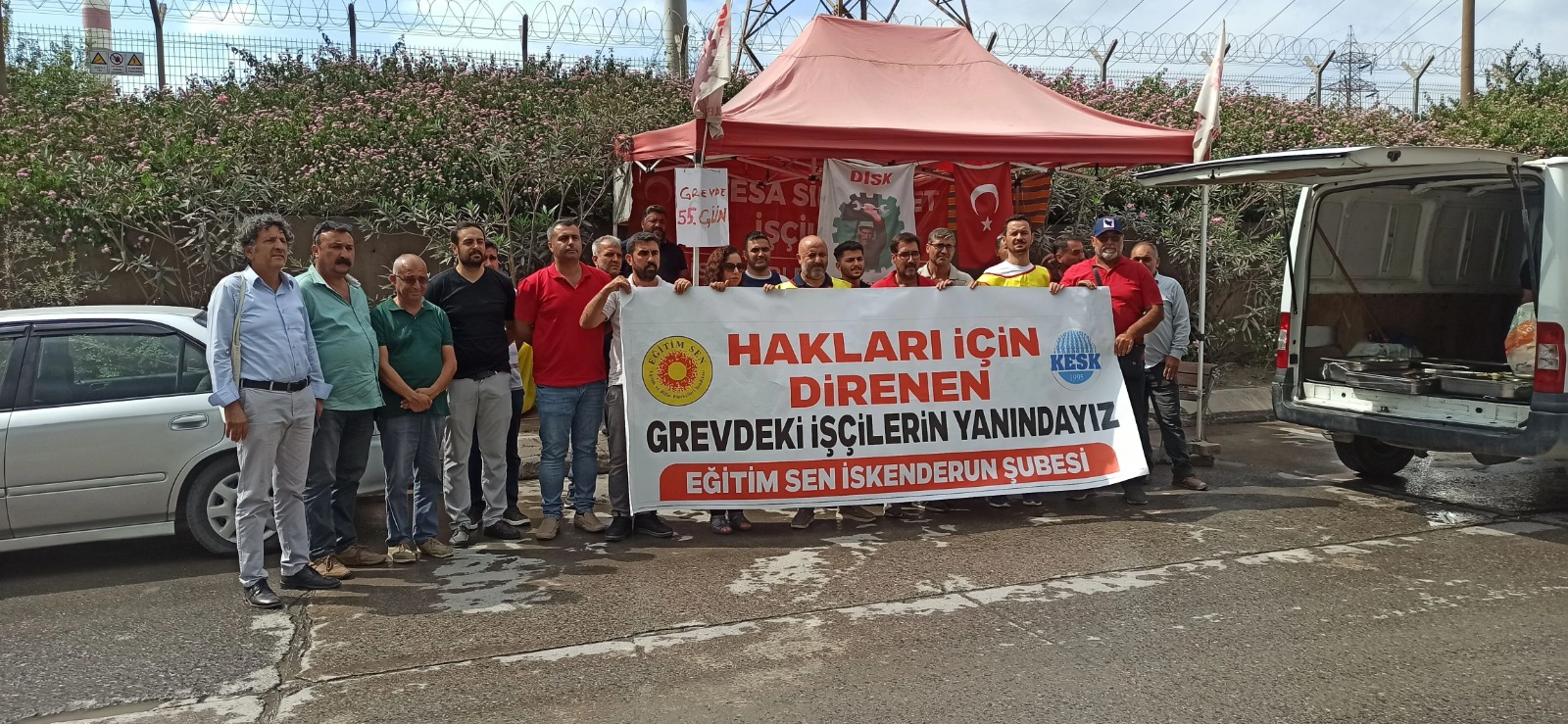 Eğitim Sen’den grevdeki işçilere destek