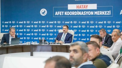 Hatay Valisi Mustafa Masatlı Başkanlığında, Hatay AFAD İl Müdürlüğü toplantı