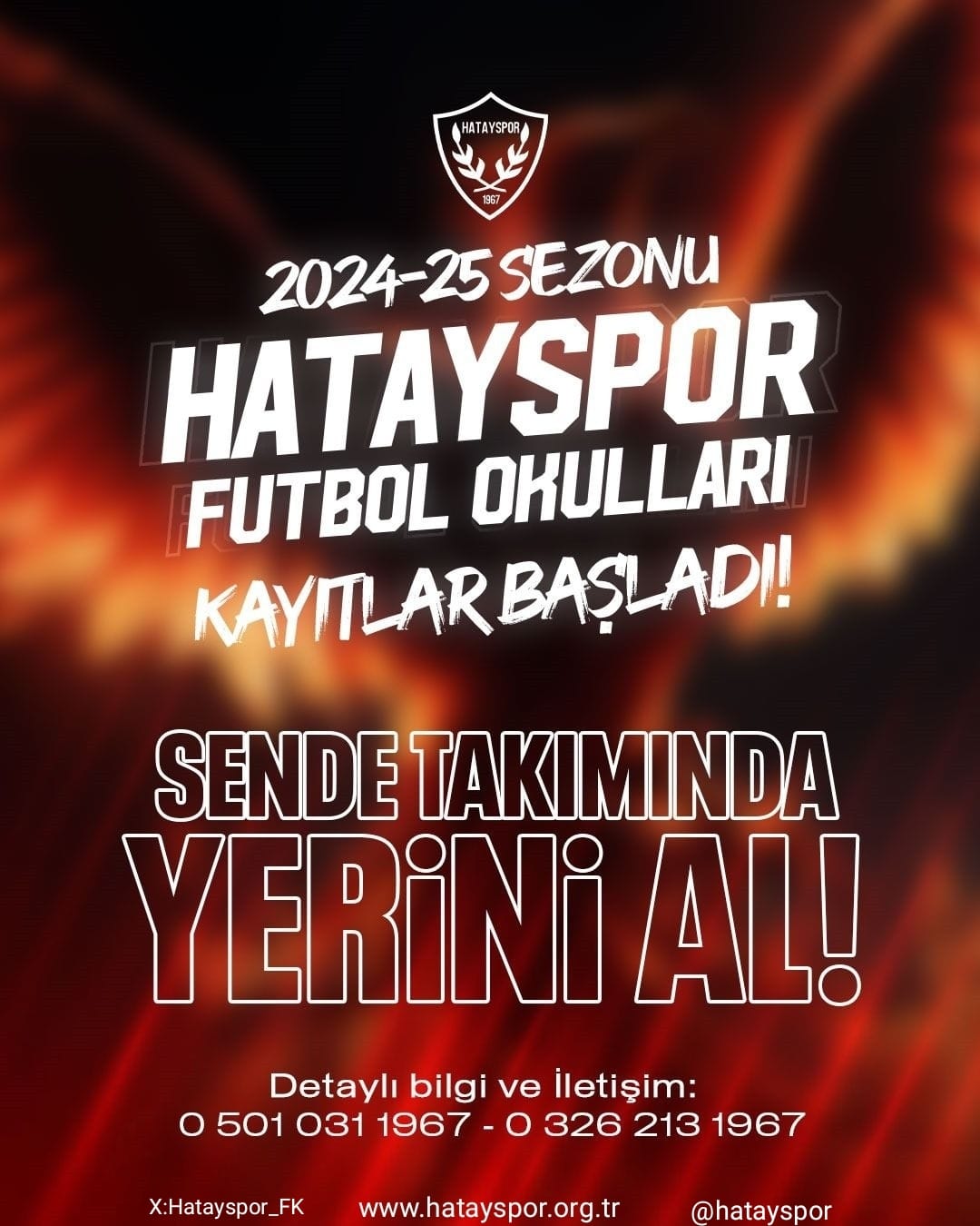 Hatayspor geleceğin yıldızları için kapılarını açtı