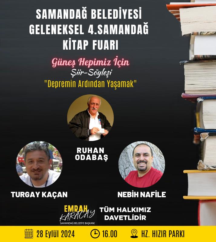 Kitap fuarında Deprem Sonrası Umut Buluşması