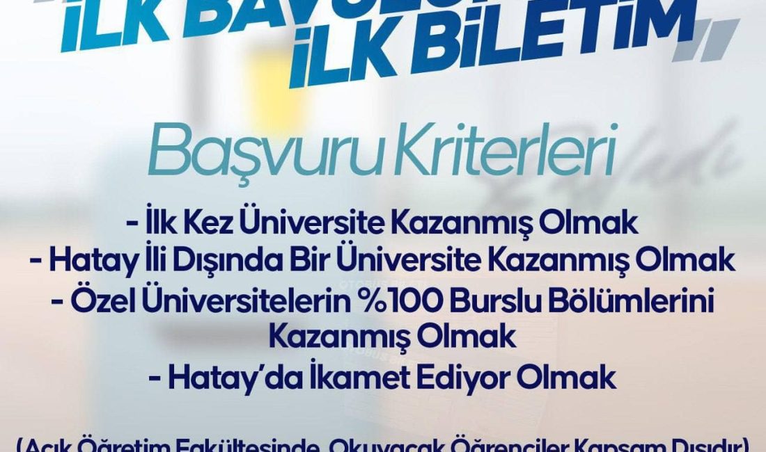 Hatay Büyükşehir Belediyesi’nin bu