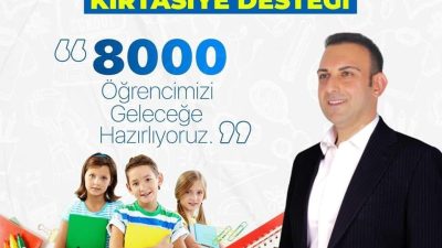 Defne Belediyesi, ilçedeki ilkokullarda öğrenim gören 8.000 öğrenciye kırtasiye desteği