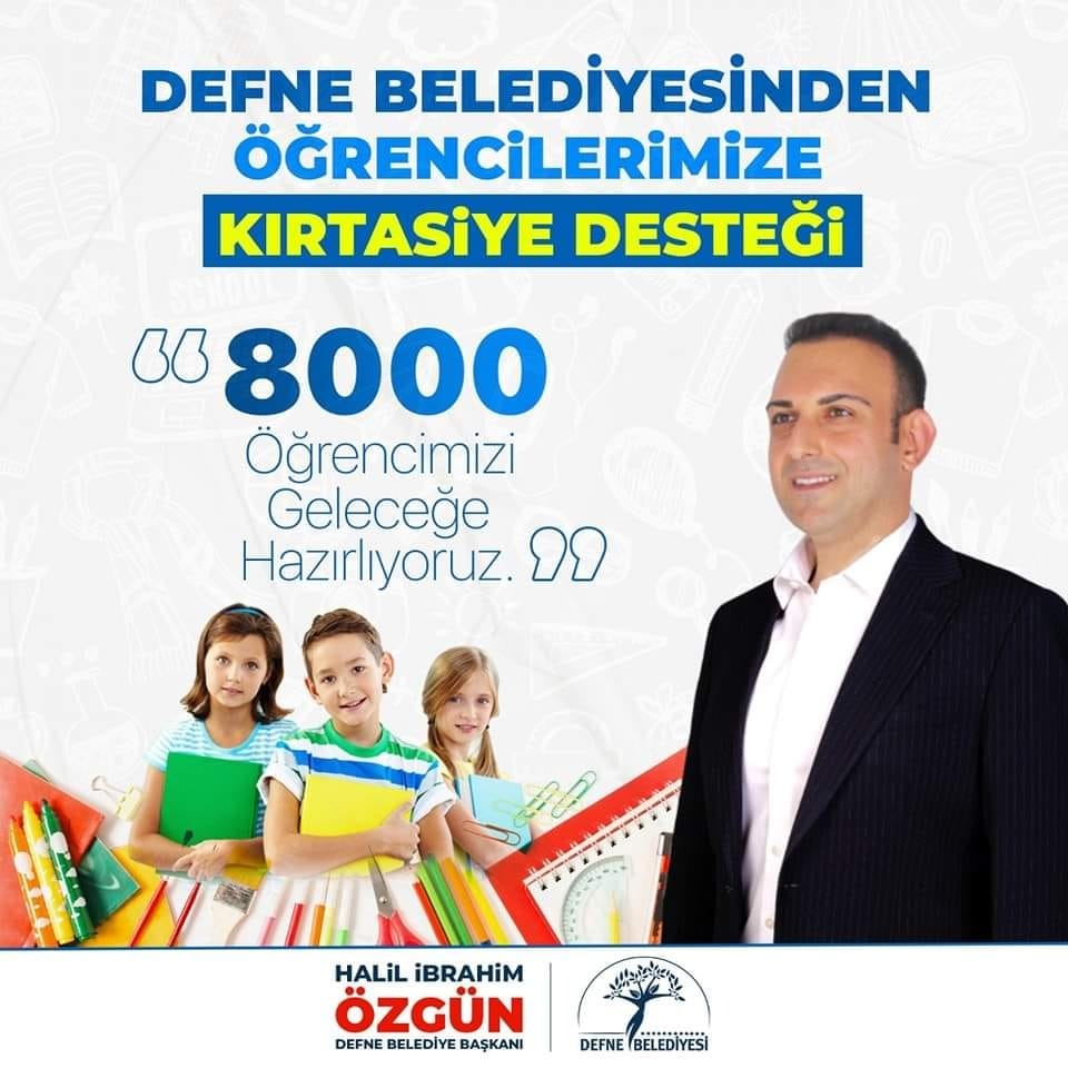 Defne Belediyesi’nden 8.000 İlkokul Öğrencisine Kırtasiye Desteği