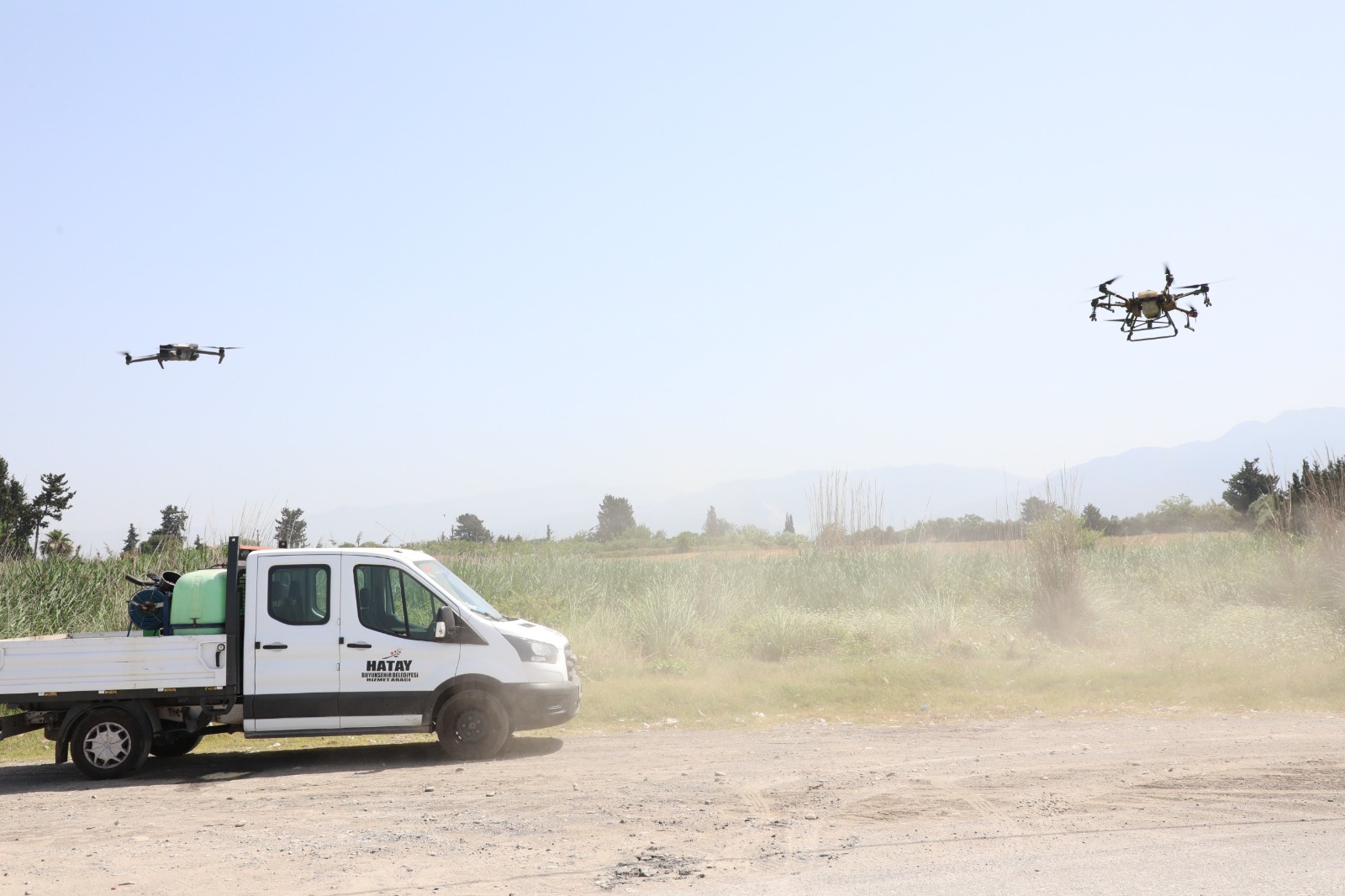 Hatay’da 213,5 Hektar Drone ile ilaçlandı