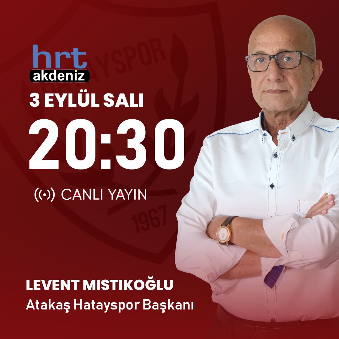 Mıstıkoğlu bugün 20:30’da HRT Akdeniz’de