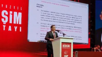 &nbsp; CHP Hatay Milletvekili Servet Mullaoğlu CHP İkinci Yüzyıl Değişim