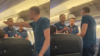 Kabin memurlarına küfür ve hakaret eden B.G., polislere de “benim