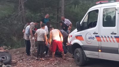 Hatay’da, Amanos Dağları’nın Samandağ-Arsuz yolu eteklerinde 200 metre yükseklikten düşen
