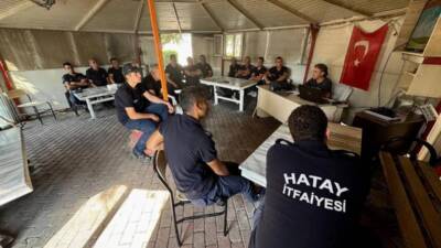 Hatay Büyükşehir Belediyesi İtfaiyesi, Antakya İtfaiye İstasyonu’nda personeline yönelik hizmet