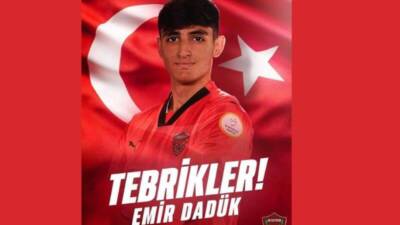 Atakaş Hatayspor’un genç yetenekli kalecisi Emir Dadük, U17 Milli Takım’a