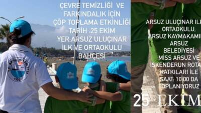 5 Kasım saat 14:00’te İskenderun Rotary ve Miss Arsuz organizasyonu,