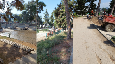 Defne ilçesinde yer alan Harbiye Hidro Atatürk Parkı’nda kapsamlı temizlik