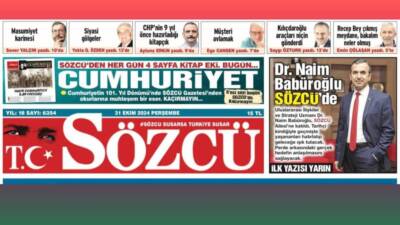 Emekli Tuğgeneral Dr. Naim Babüroğlu, 1 Kasım’da Sözcü Gazetesi’nde yazılarına