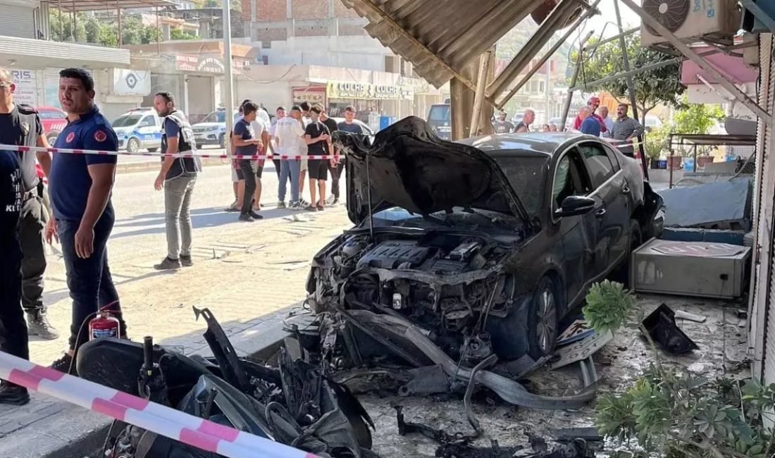 Hatay'ın Antakya ilçesinde otomobille