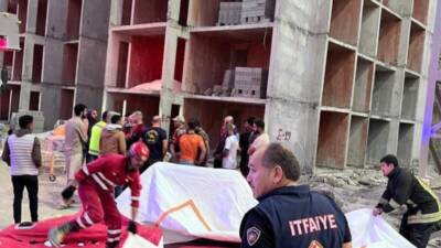 Antakya’nın Dikmece Mahallesi’nde yer alan TOKİ şantiyesinde akşam saatlerinde yaşanan