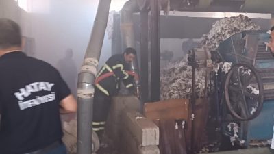 Hatay’ın Reyhanlı ilçesinde, Gültepe Mahallesi’nde bulunan bir çırçır fabrikasında henüz