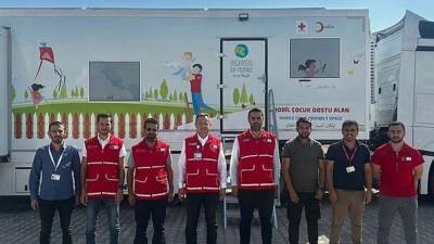 Türk Kızılayı Hatay Şube Başkanı Hüseyin Kimyonoğlu, Türk Kızılayı tarafından