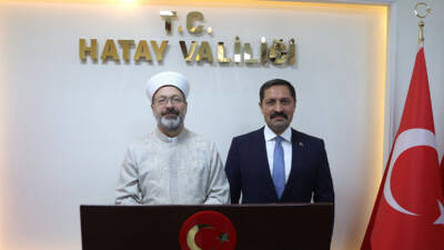 Diyanet İşleri Başkanı Prof. Dr. Ali Erbaş, Hatay’da gerçekleştirdiği bir