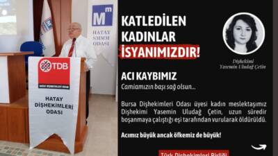 Hatay DişHekimleri Odası Başkanı Nebil Seyfettin, sosyal medya hesabından Bursa’da