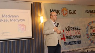 Küresel Gazeteciler Konseyi Alanya medya paneline konuşmacı olarak katılan Prof.