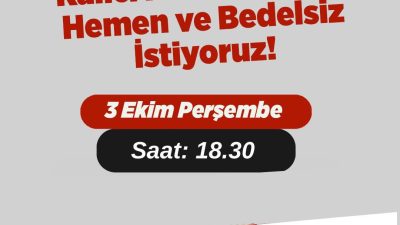 Barınma Hakkı Platformu, 3 Ekim Perşembe günü, saat 18:30’da İksir